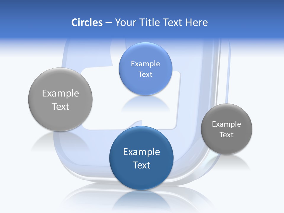 White Blue Recommendation PowerPoint Template