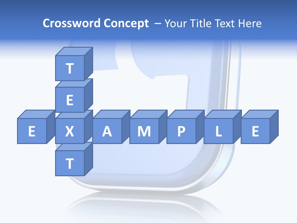 White Blue Recommendation PowerPoint Template