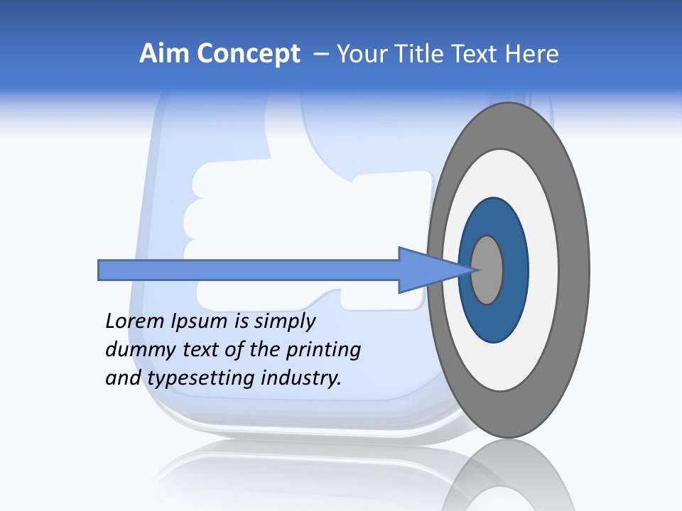 White Blue Recommendation PowerPoint Template