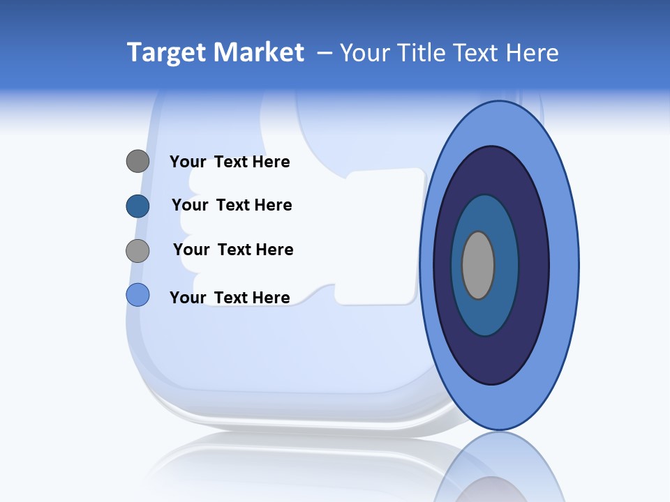 White Blue Recommendation PowerPoint Template