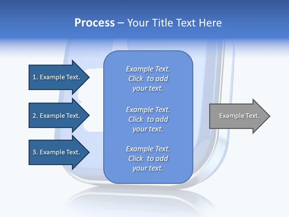 White Blue Recommendation PowerPoint Template