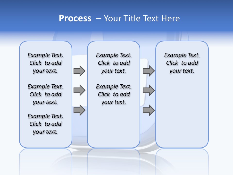 White Blue Recommendation PowerPoint Template