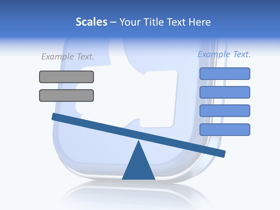 White Blue Recommendation PowerPoint Template