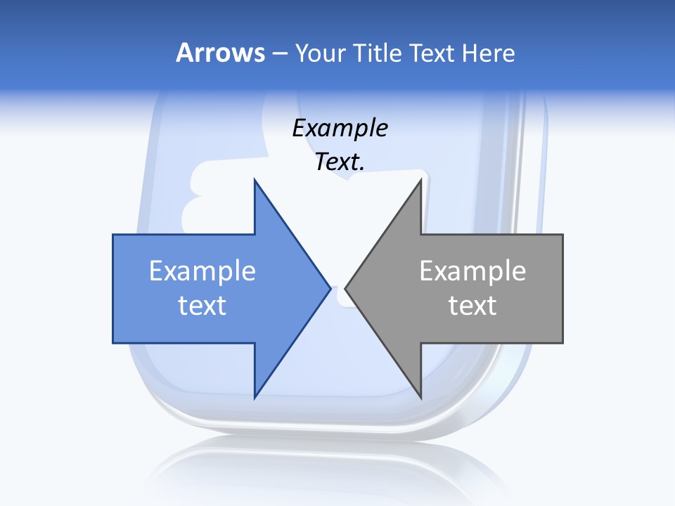 White Blue Recommendation PowerPoint Template