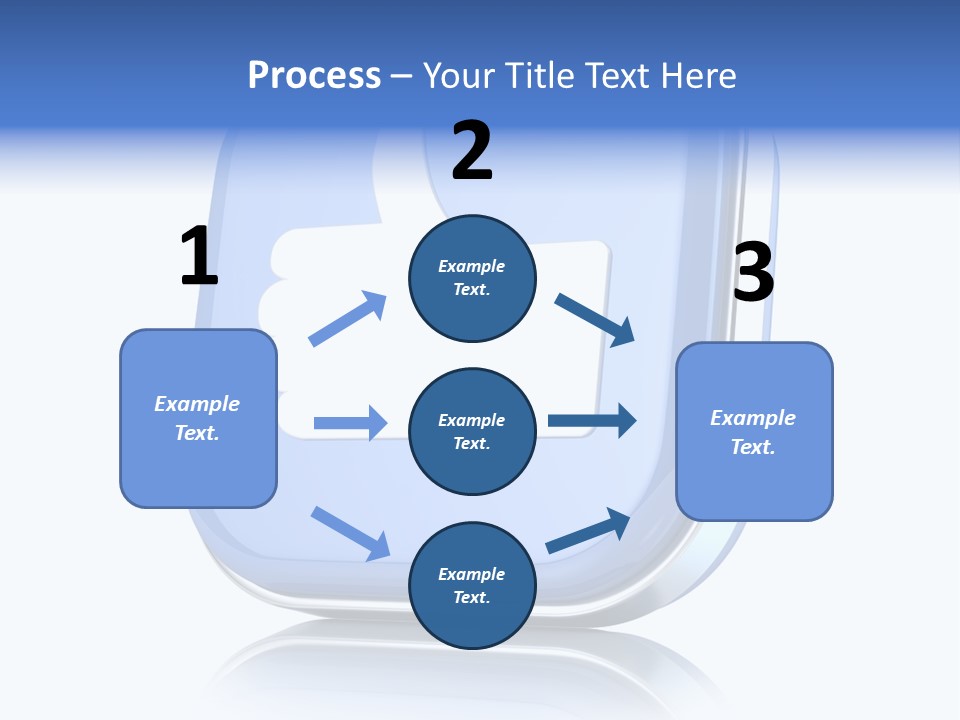 White Blue Recommendation PowerPoint Template