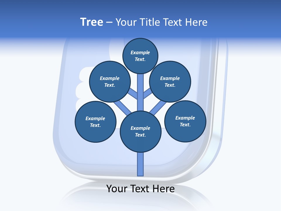 White Blue Recommendation PowerPoint Template