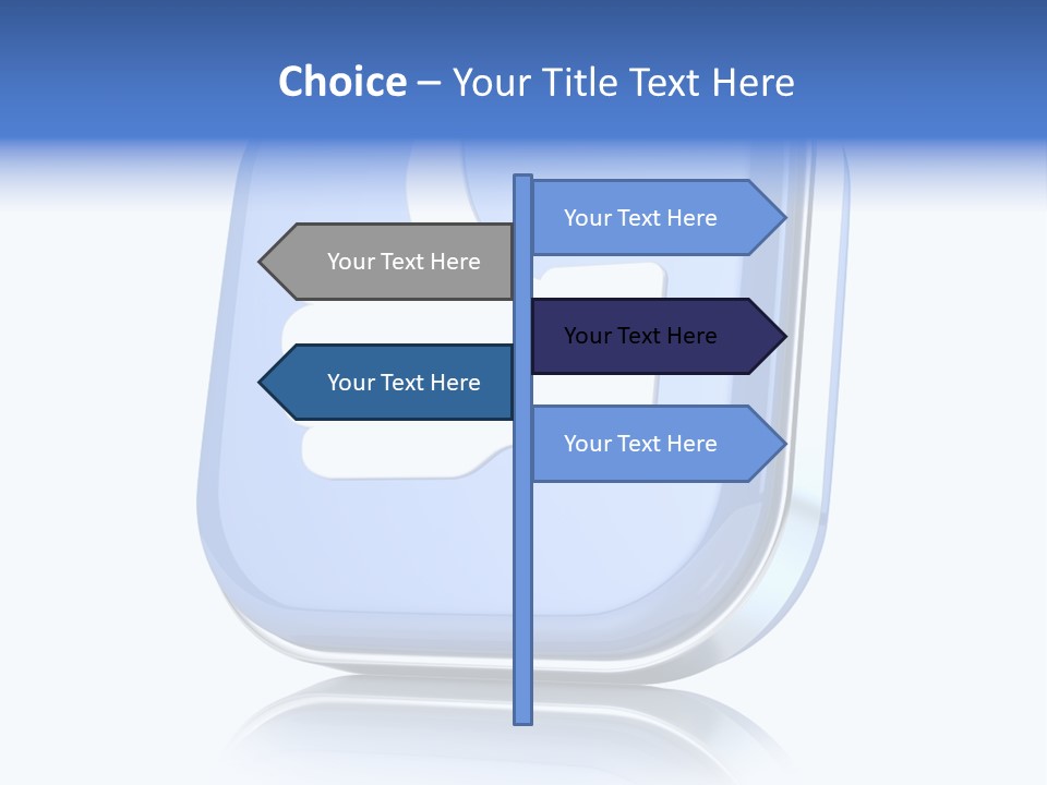 White Blue Recommendation PowerPoint Template