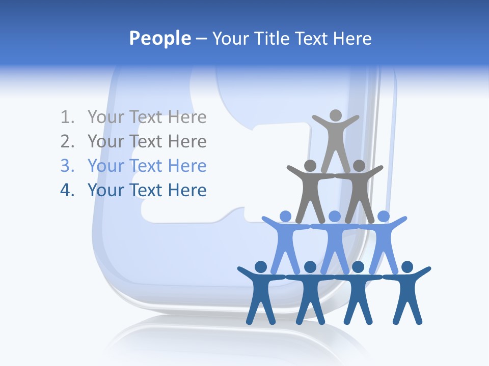 White Blue Recommendation PowerPoint Template