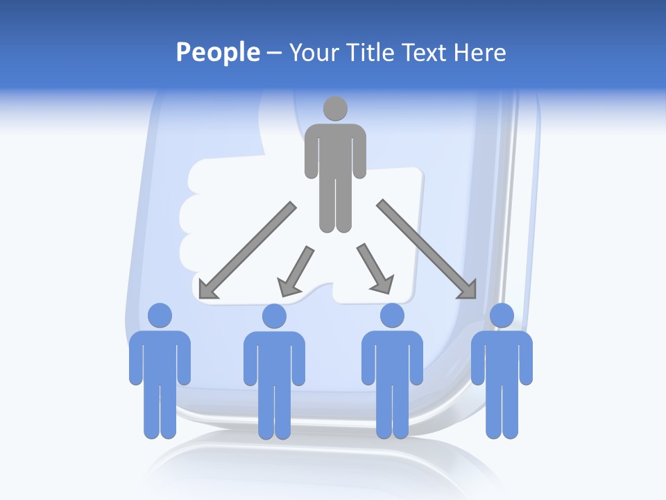 White Blue Recommendation PowerPoint Template