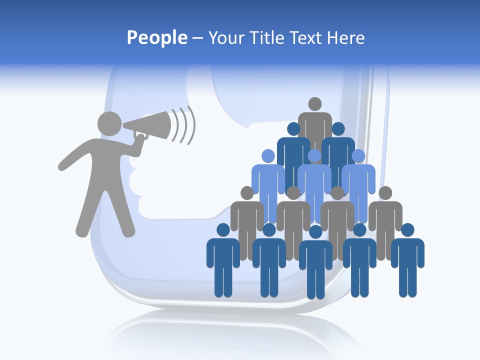 White Blue Recommendation PowerPoint Template