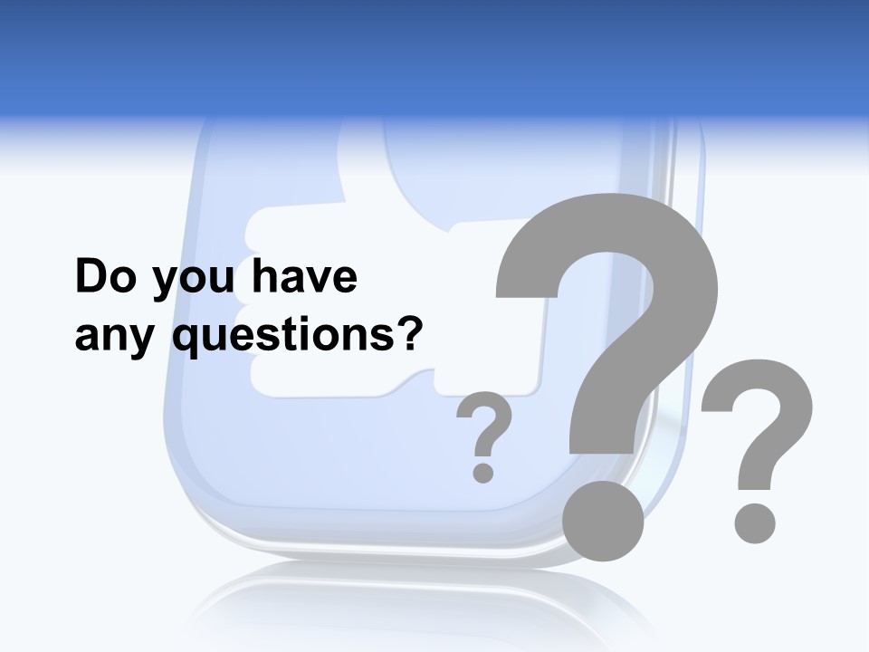 White Blue Recommendation PowerPoint Template