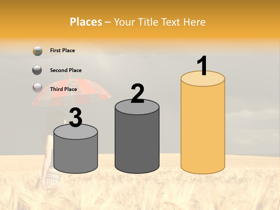 Wheat Ummer Female PowerPoint Template