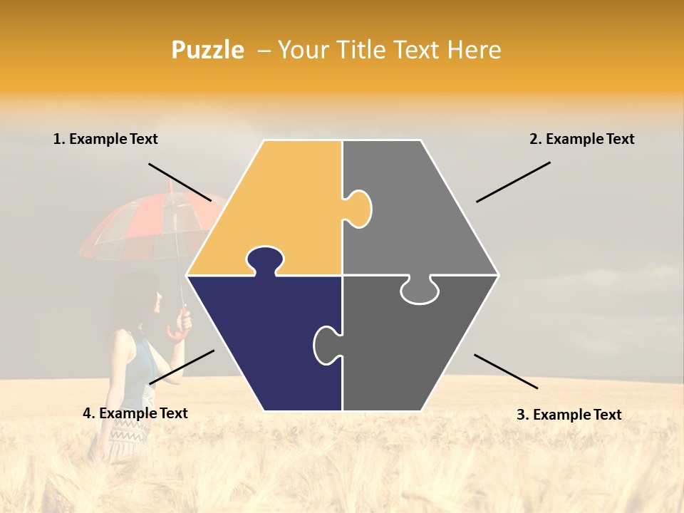 Wheat Ummer Female PowerPoint Template