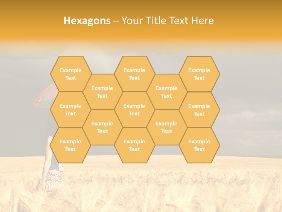 Wheat Ummer Female PowerPoint Template