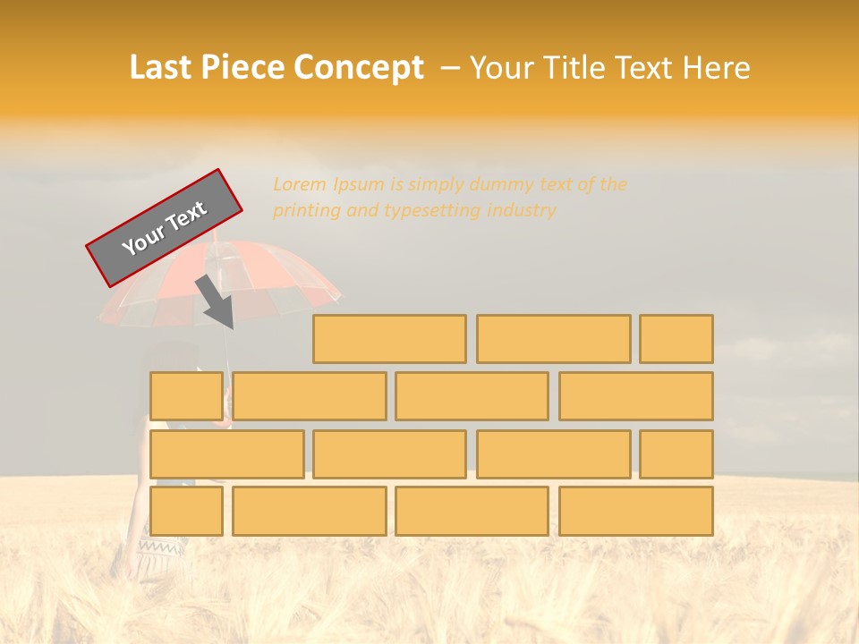 Wheat Ummer Female PowerPoint Template