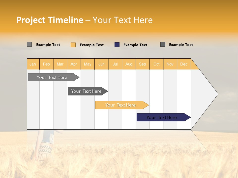 Wheat Ummer Female PowerPoint Template
