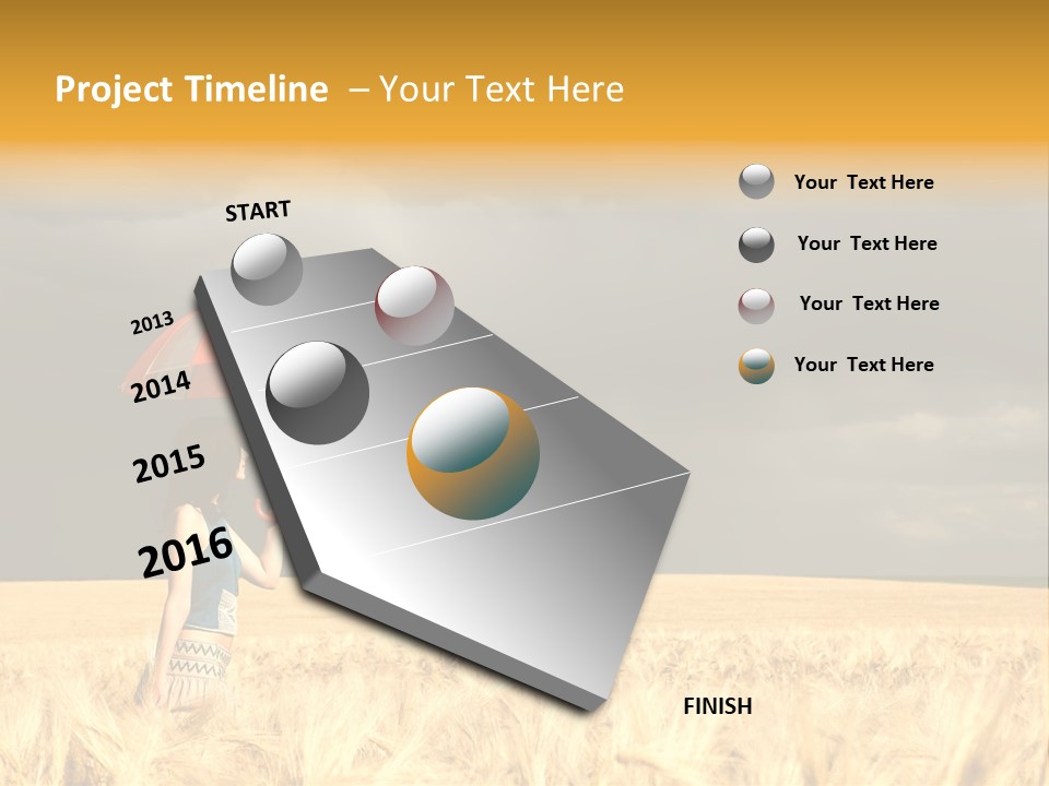 Wheat Ummer Female PowerPoint Template