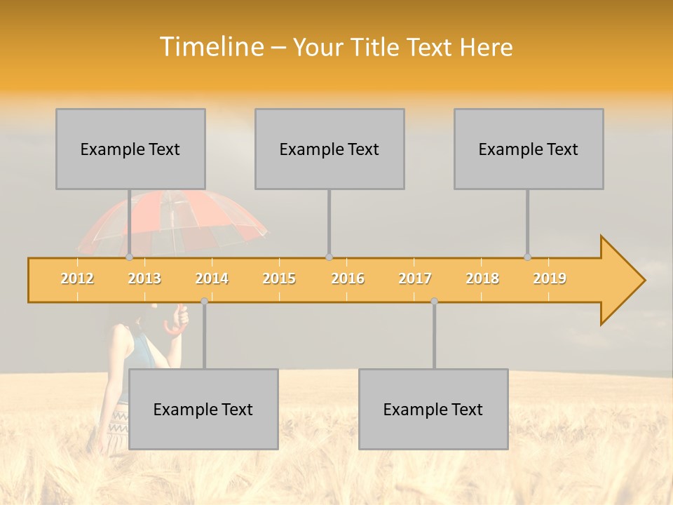 Wheat Ummer Female PowerPoint Template