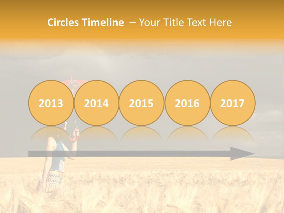 Wheat Ummer Female PowerPoint Template