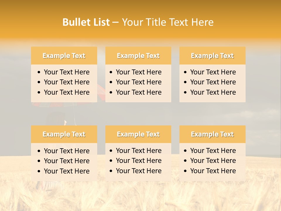 Wheat Ummer Female PowerPoint Template