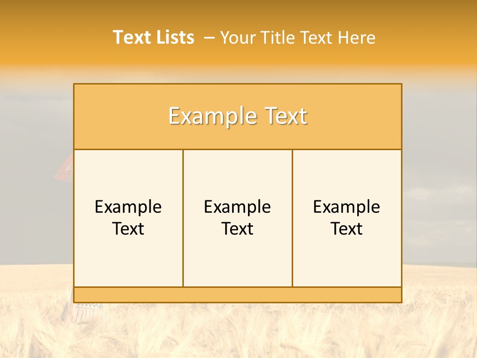 Wheat Ummer Female PowerPoint Template