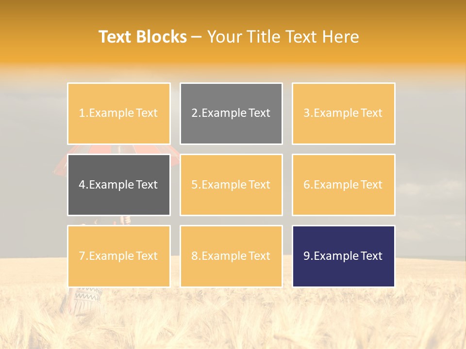 Wheat Ummer Female PowerPoint Template