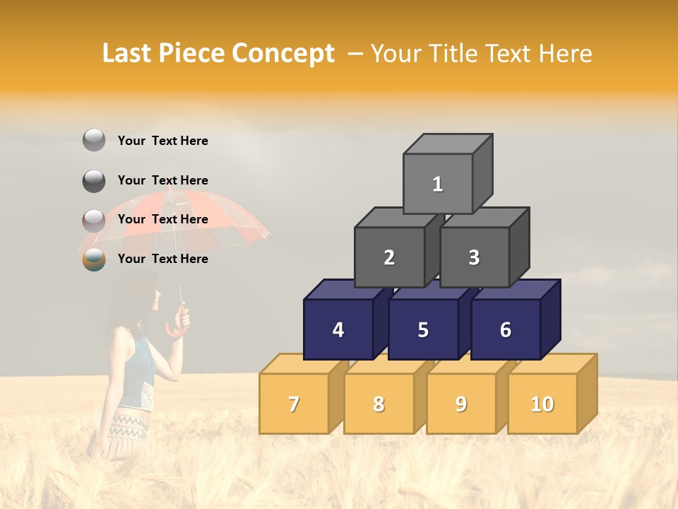 Wheat Ummer Female PowerPoint Template