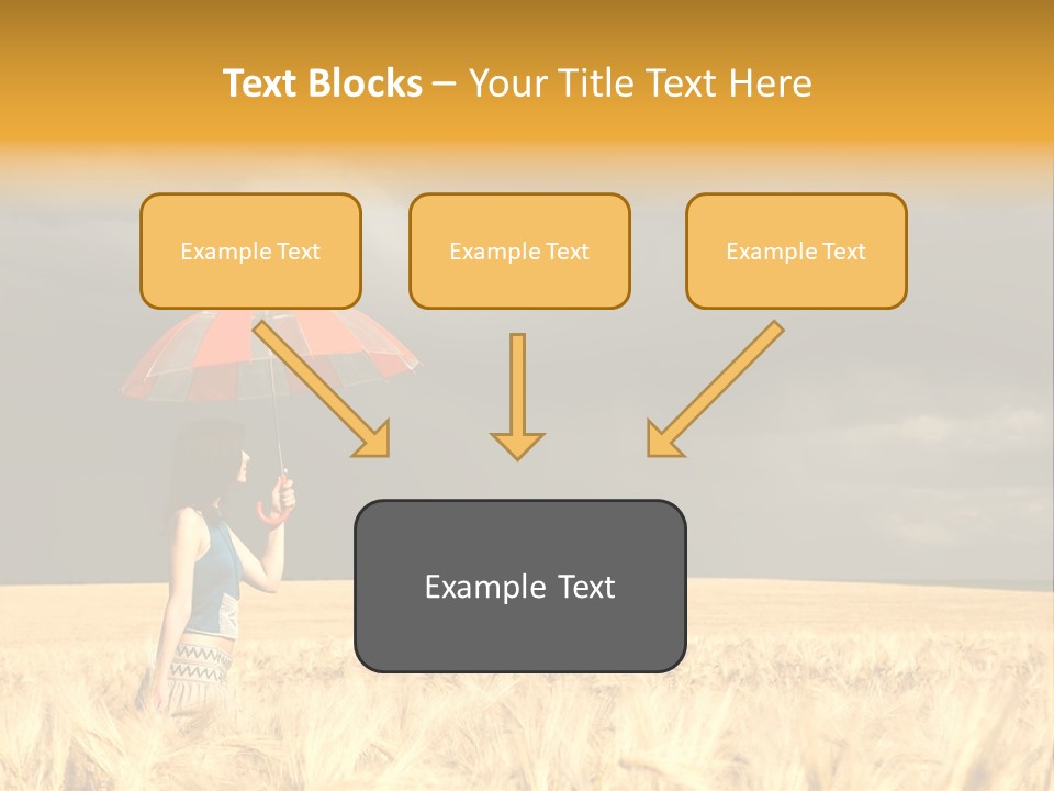 Wheat Ummer Female PowerPoint Template