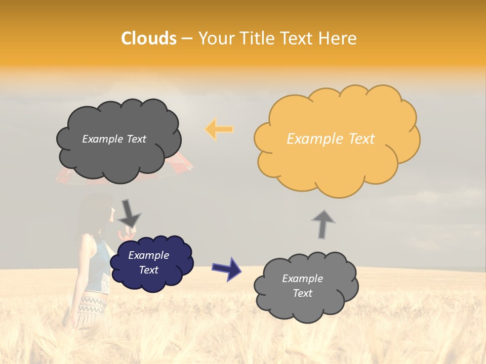 Wheat Ummer Female PowerPoint Template