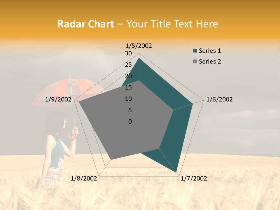 Wheat Ummer Female PowerPoint Template