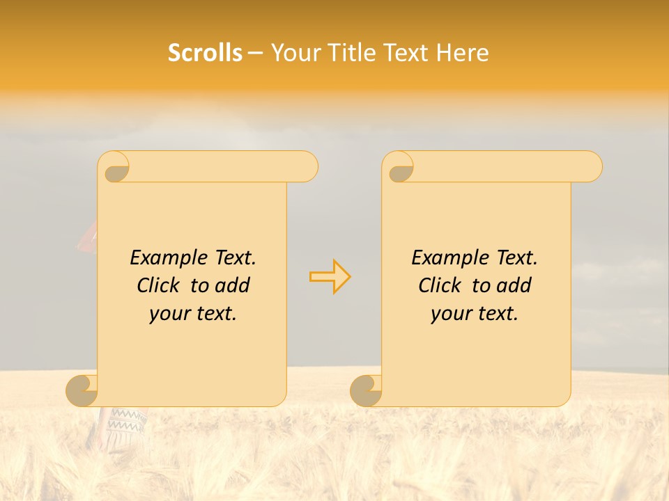 Wheat Ummer Female PowerPoint Template