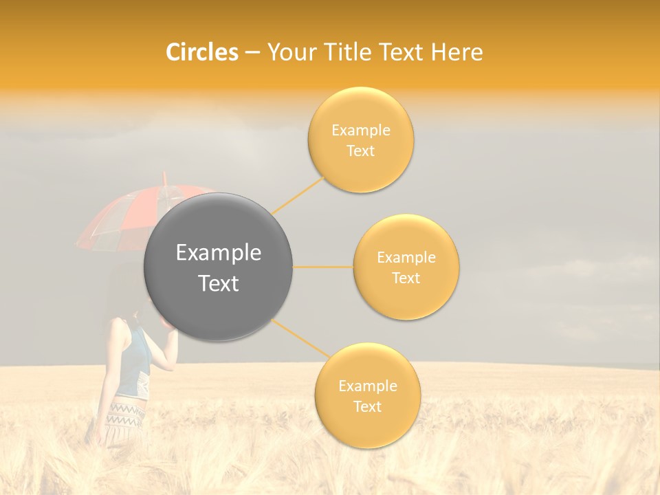 Wheat Ummer Female PowerPoint Template