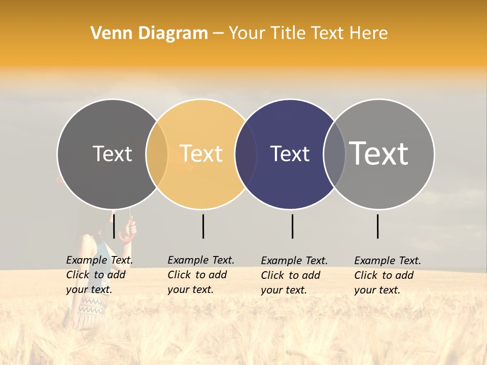 Wheat Ummer Female PowerPoint Template