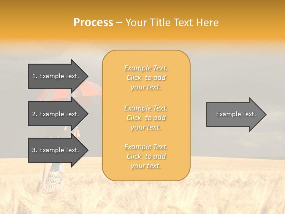 Wheat Ummer Female PowerPoint Template