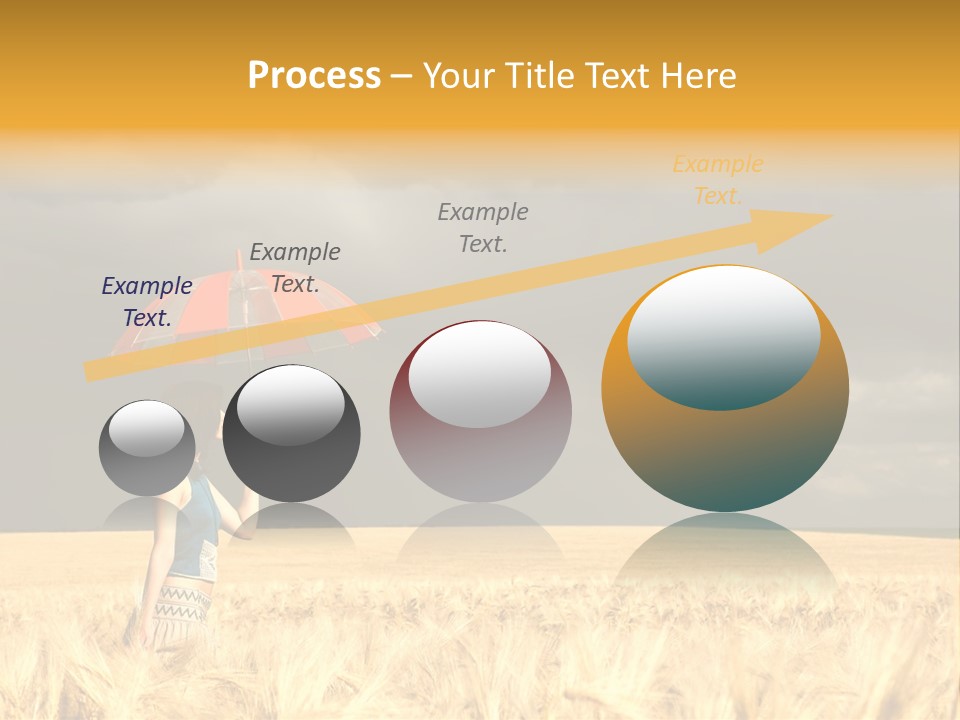 Wheat Ummer Female PowerPoint Template