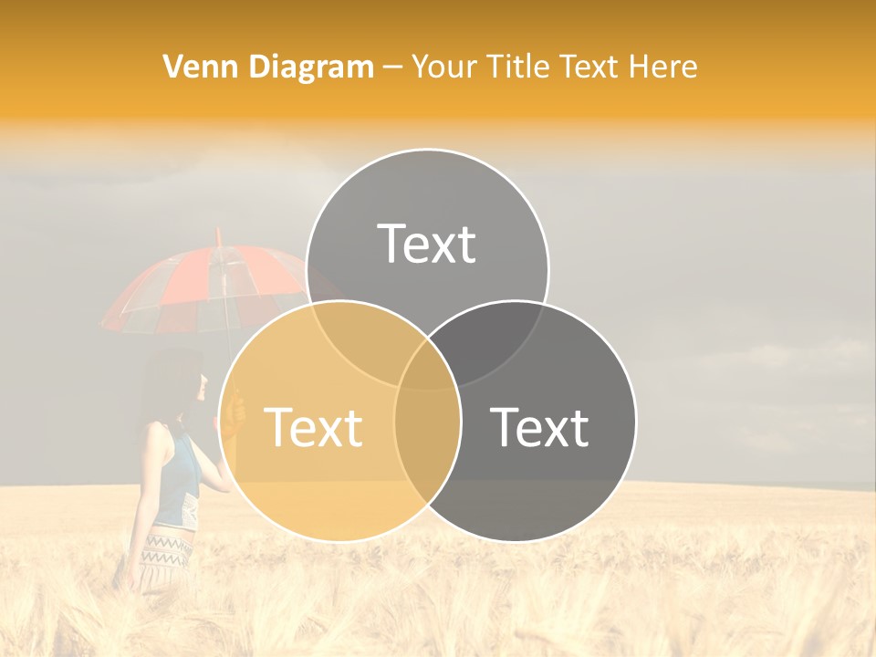 Wheat Ummer Female PowerPoint Template