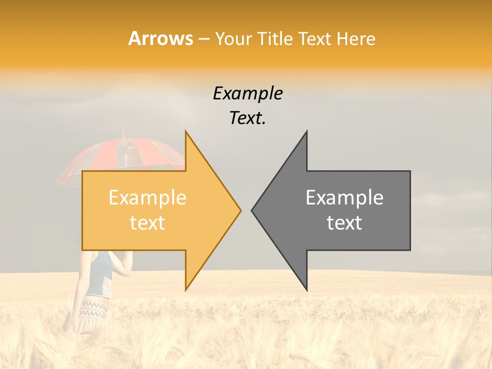 Wheat Ummer Female PowerPoint Template