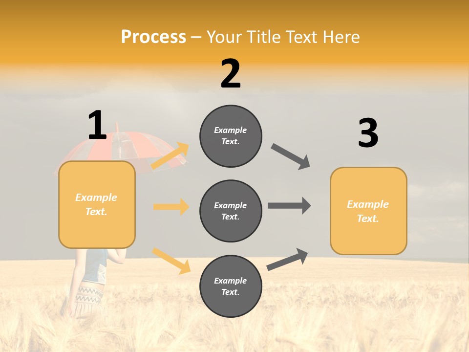 Wheat Ummer Female PowerPoint Template