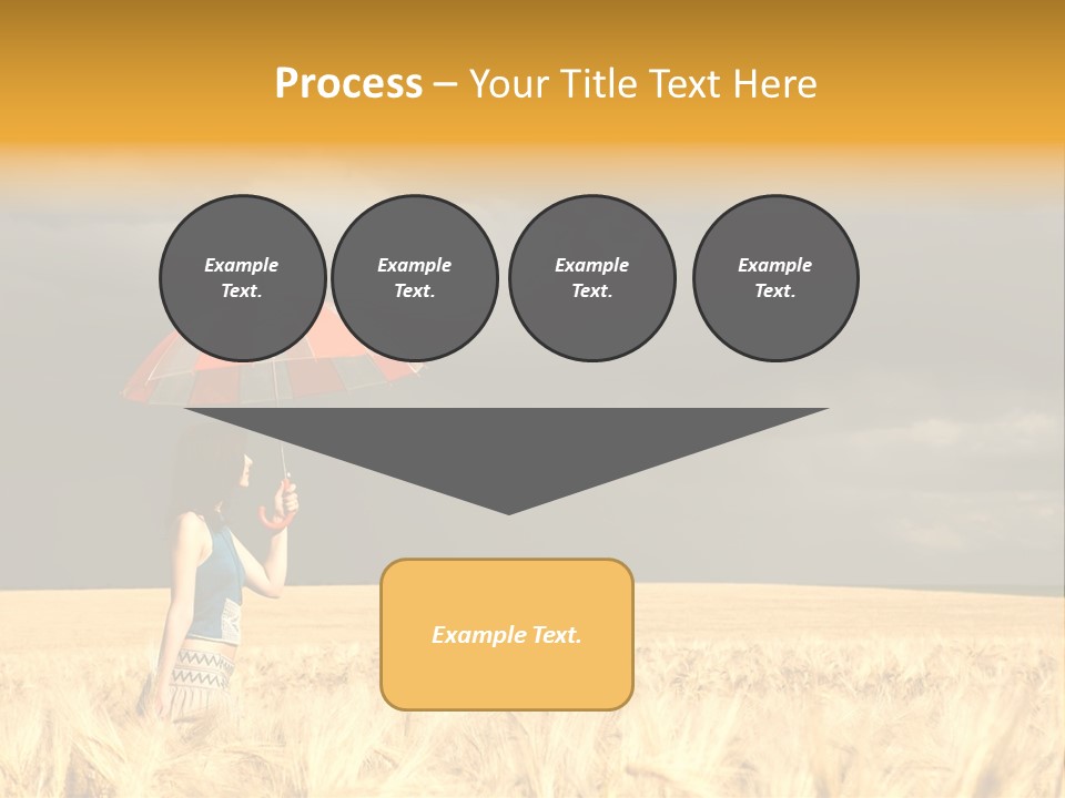 Wheat Ummer Female PowerPoint Template