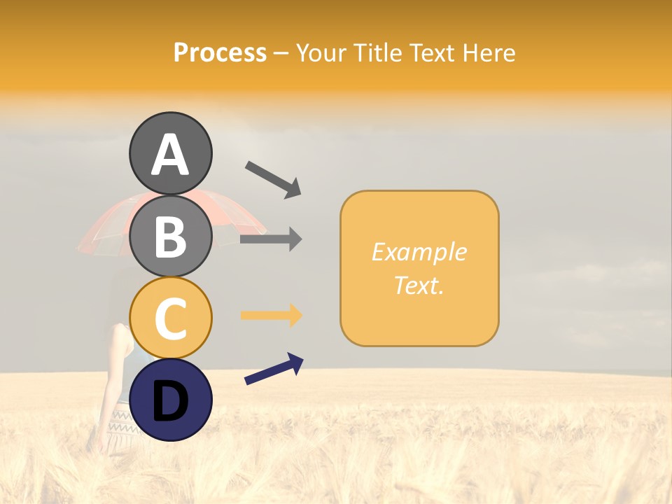 Wheat Ummer Female PowerPoint Template