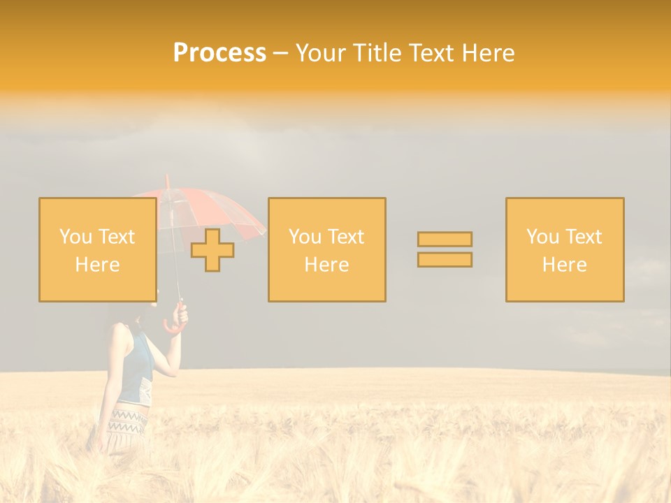 Wheat Ummer Female PowerPoint Template
