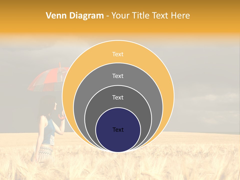 Wheat Ummer Female PowerPoint Template