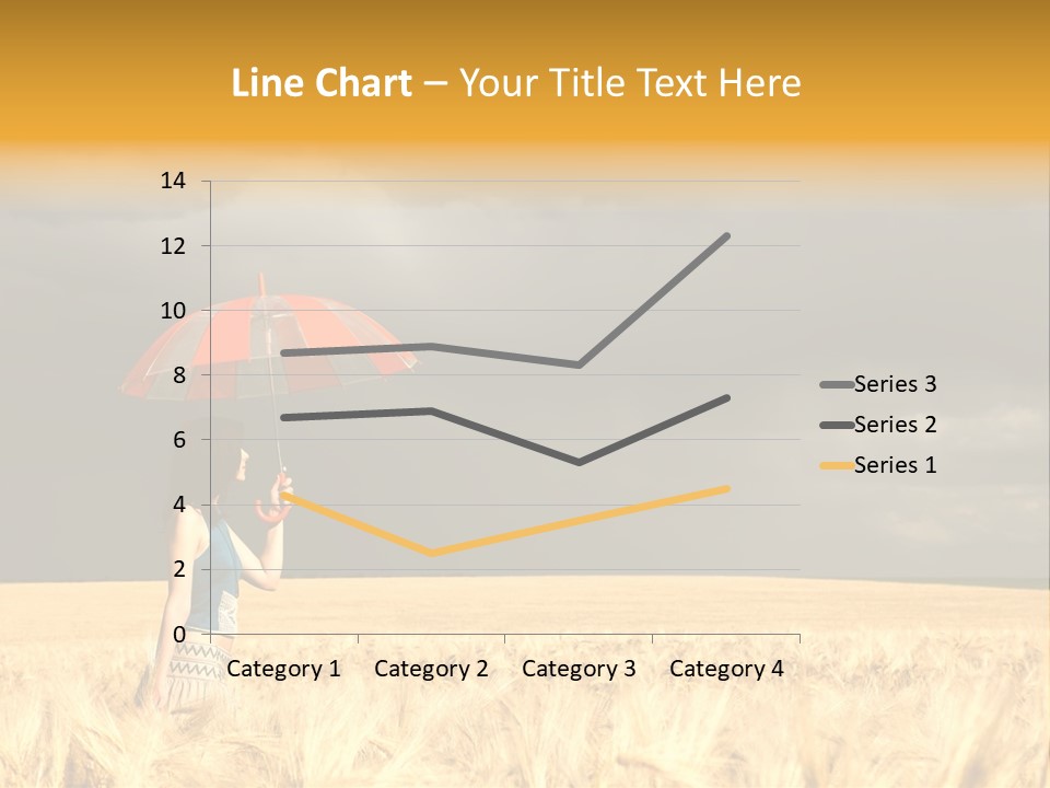 Wheat Ummer Female PowerPoint Template
