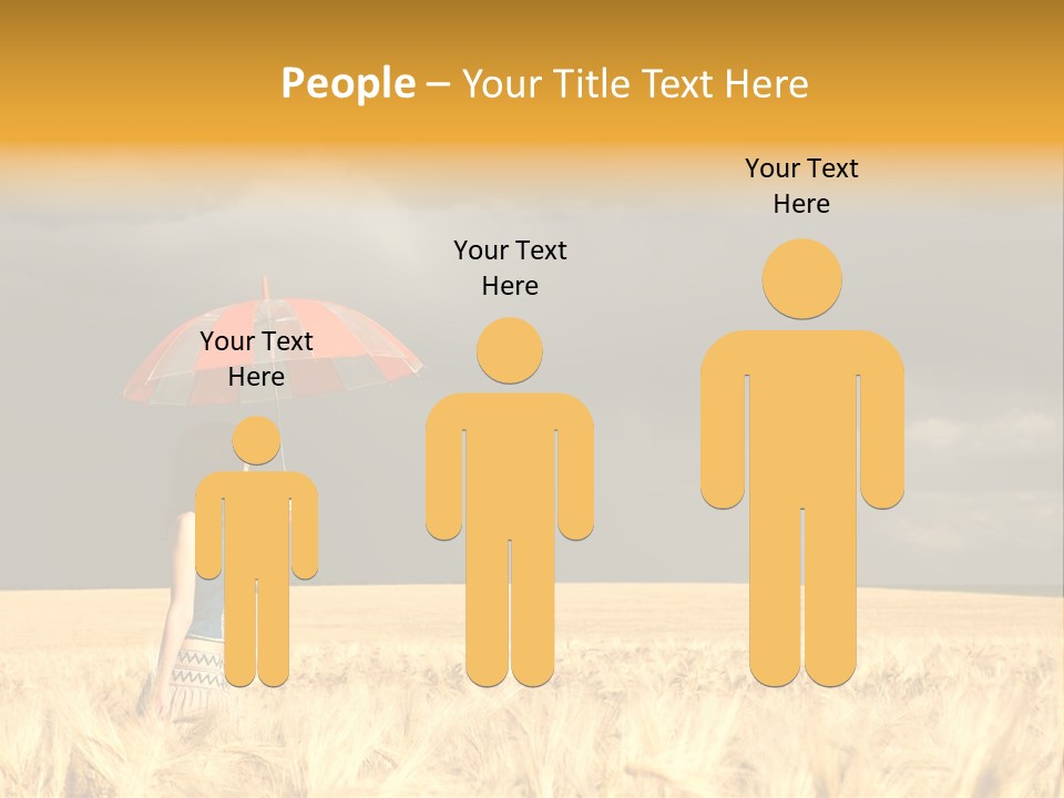 Wheat Ummer Female PowerPoint Template