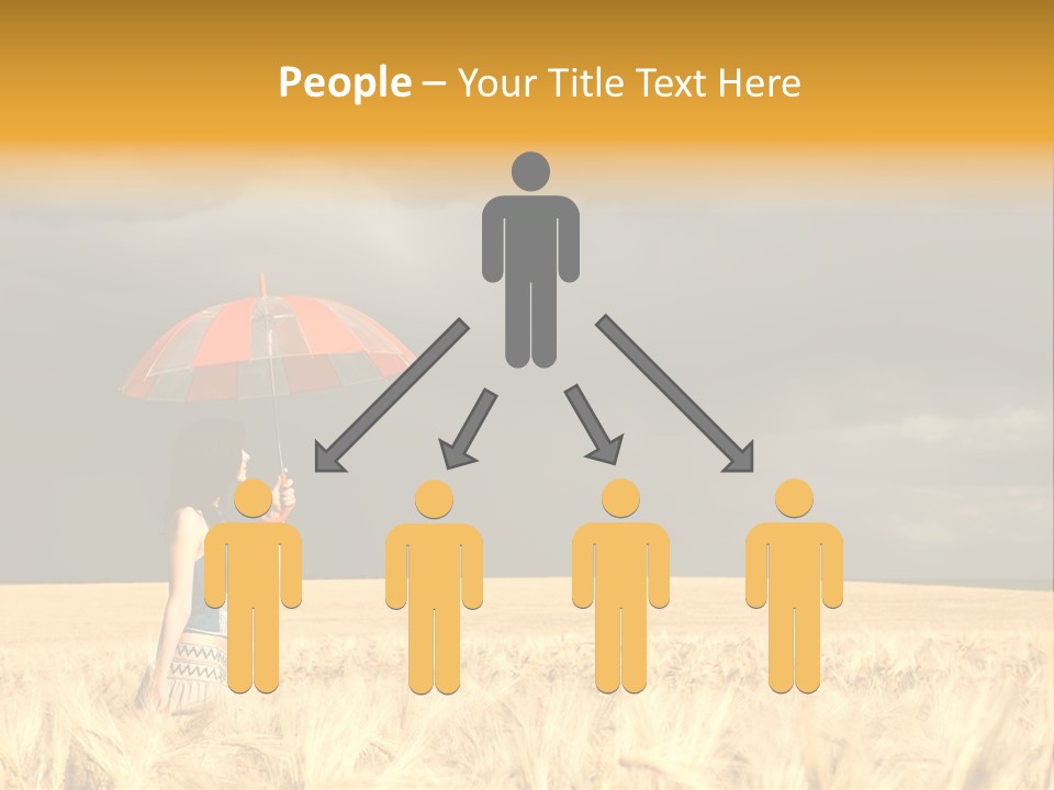 Wheat Ummer Female PowerPoint Template