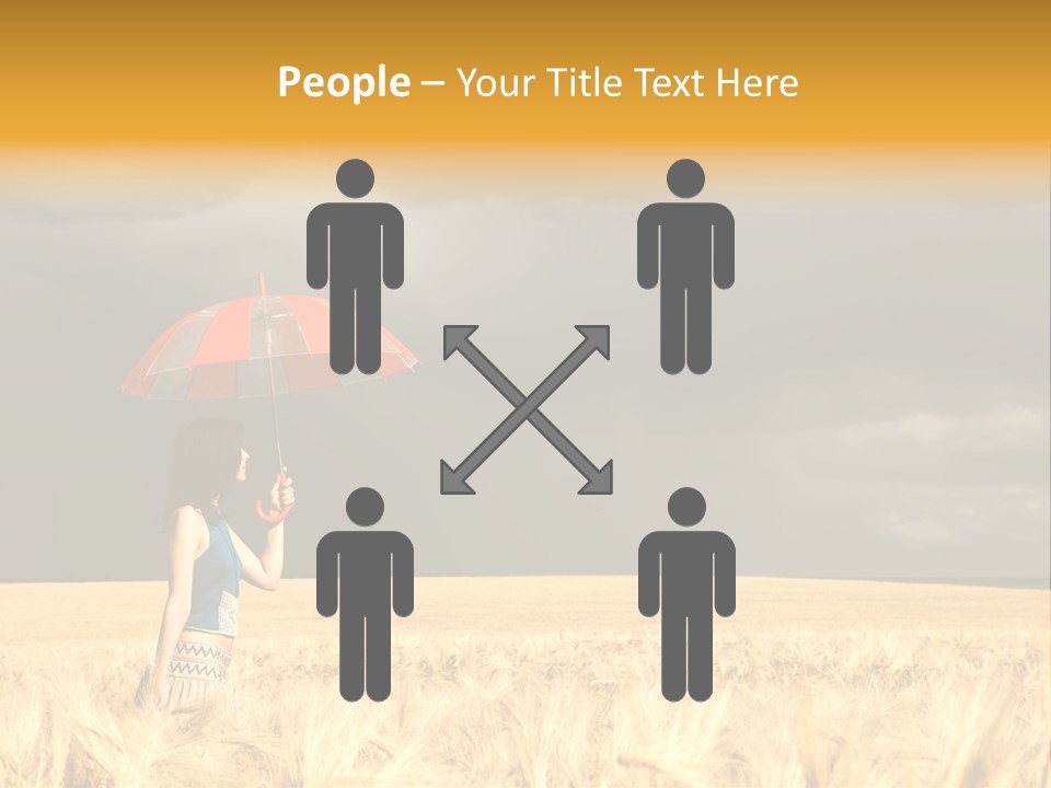 Wheat Ummer Female PowerPoint Template