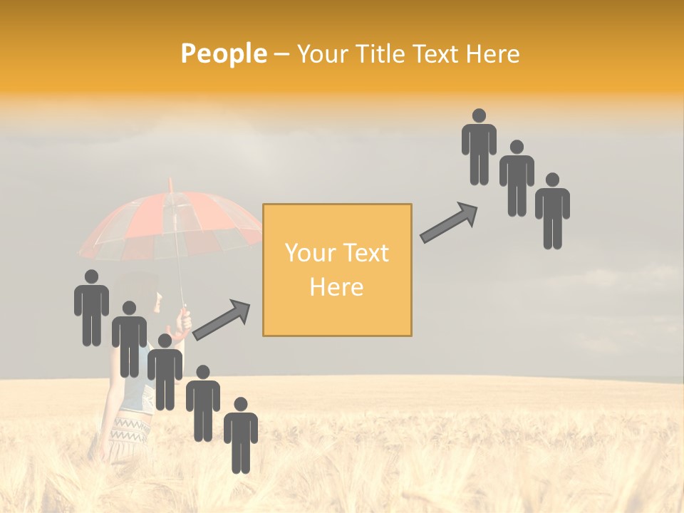 Wheat Ummer Female PowerPoint Template