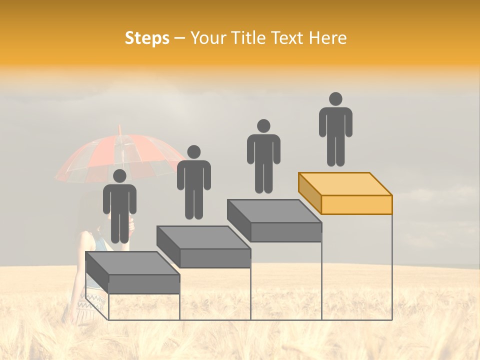 Wheat Ummer Female PowerPoint Template