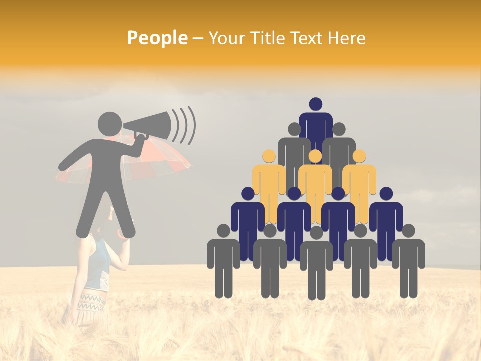 Wheat Ummer Female PowerPoint Template