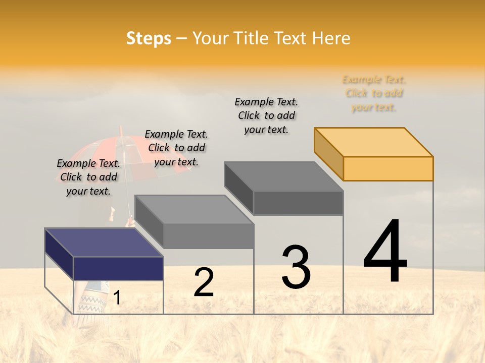 Wheat Ummer Female PowerPoint Template